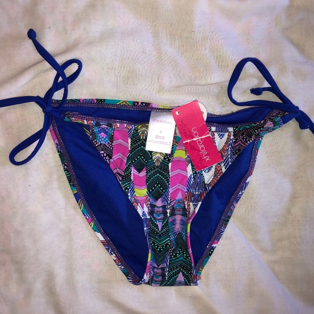 XHILARATION | Boho Tribal Print Bikini Bottoms